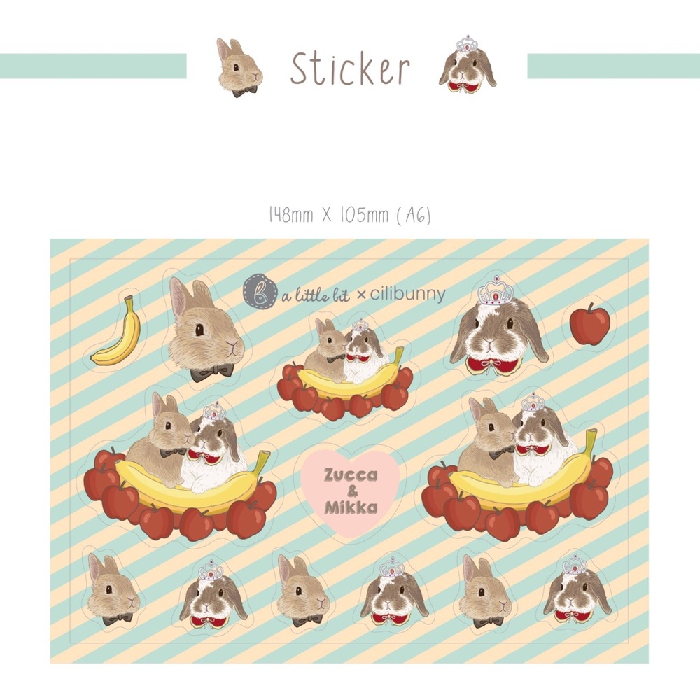 Bunny sticker